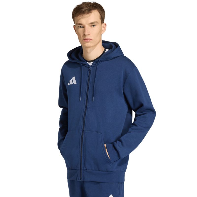 adidas Entrada 26 FZ Hoody navy blue sötétkék férfi kapucnis pulóver KF5946