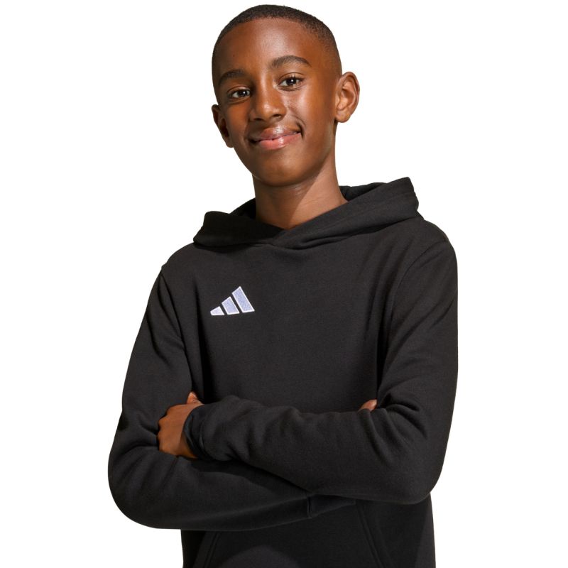 adidas Entrada 26 Hoody black gyerek kapucnis pulóver JZ6569