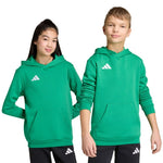 Adidas Entrada 26 Hoody green kids' sweatshirt gyerek kapucnis pulóver JZ6563