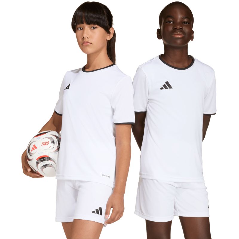 adidas Entrada 26 Jersey for kids white and fekete gyerek póló JZ2532