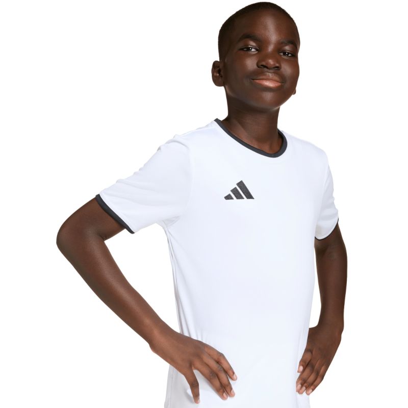 adidas Entrada 26 Jersey for kids white and fekete gyerek póló JZ2532
