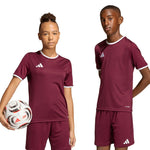 adidas Entrada 26 Jersey kids' T-shirt JZ2530 bordó gyerek póló