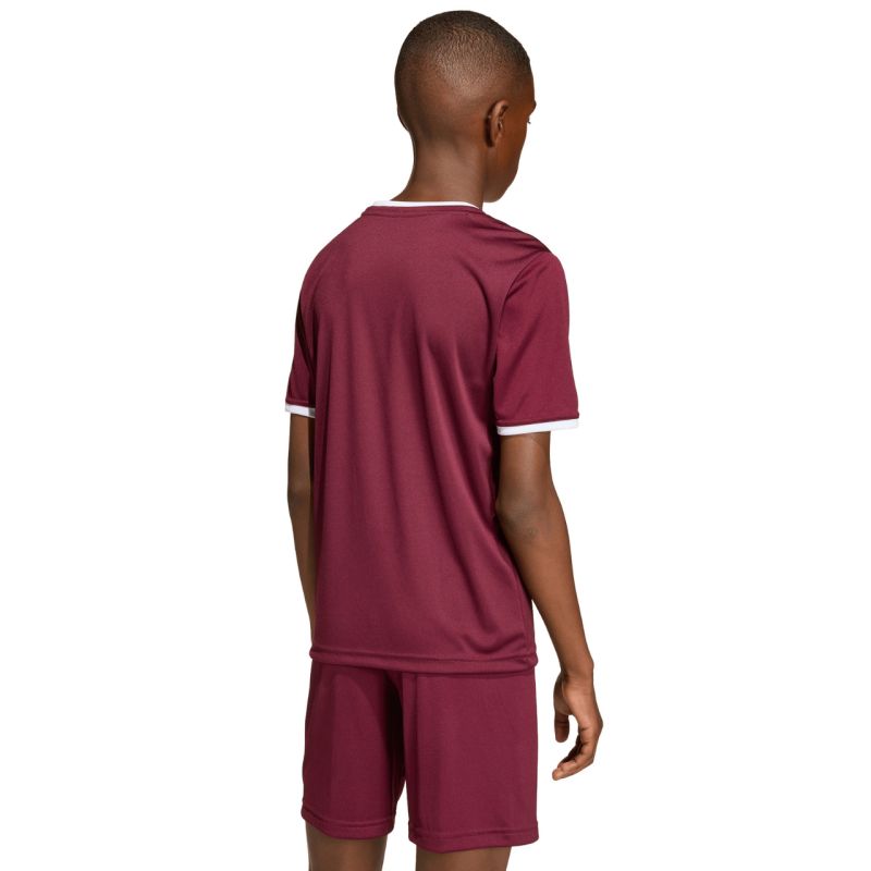 adidas Entrada 26 Jersey kids' T-shirt JZ2530 bordó gyerek póló