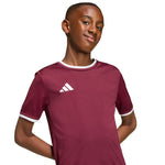adidas Entrada 26 Jersey kids' T-shirt JZ2530 bordó gyerek póló