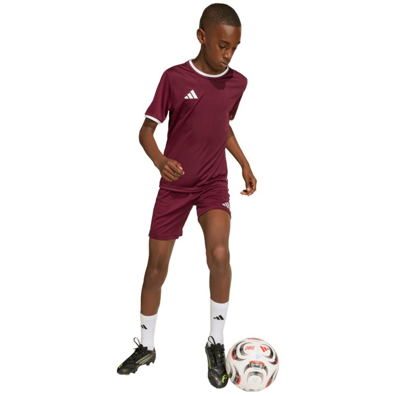 adidas Entrada 26 Jersey kids' T-shirt JZ2530 bordó gyerek póló