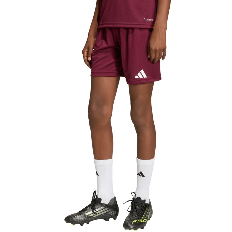 adidas Entrada 26 kids' shorts bordó gyerek rövidnadrág JZ6527