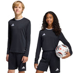 Adidas Entrada 26 Long Sleeve Jersey fekete gyerek póló KF5879