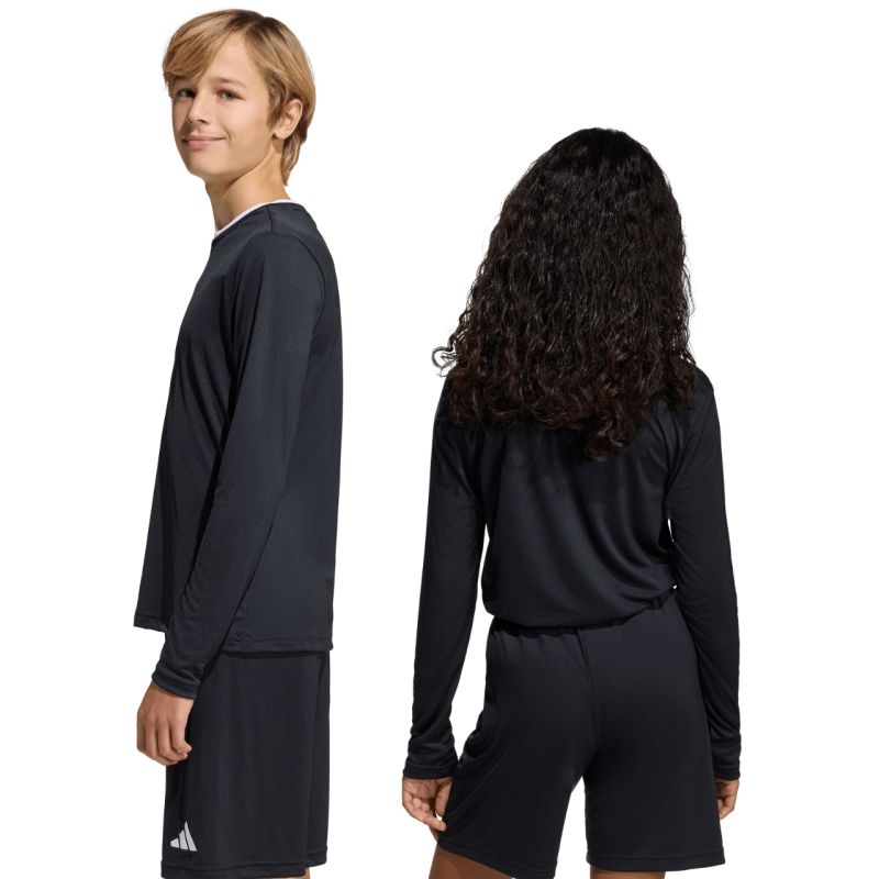 Adidas Entrada 26 Long Sleeve Jersey fekete gyerek póló KF5879