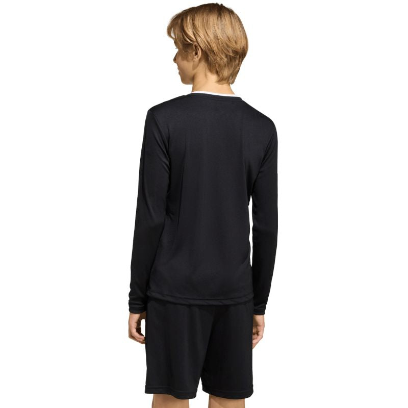 Adidas Entrada 26 Long Sleeve Jersey fekete gyerek póló KF5879