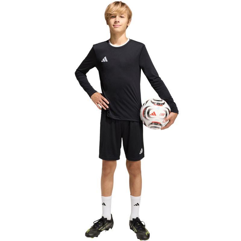 Adidas Entrada 26 Long Sleeve Jersey fekete gyerek póló KF5879