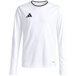 Adidas Entrada 26 Long Sleeve Jersey Kids’ Shirt, White, fehér gyerek póló KF5874
