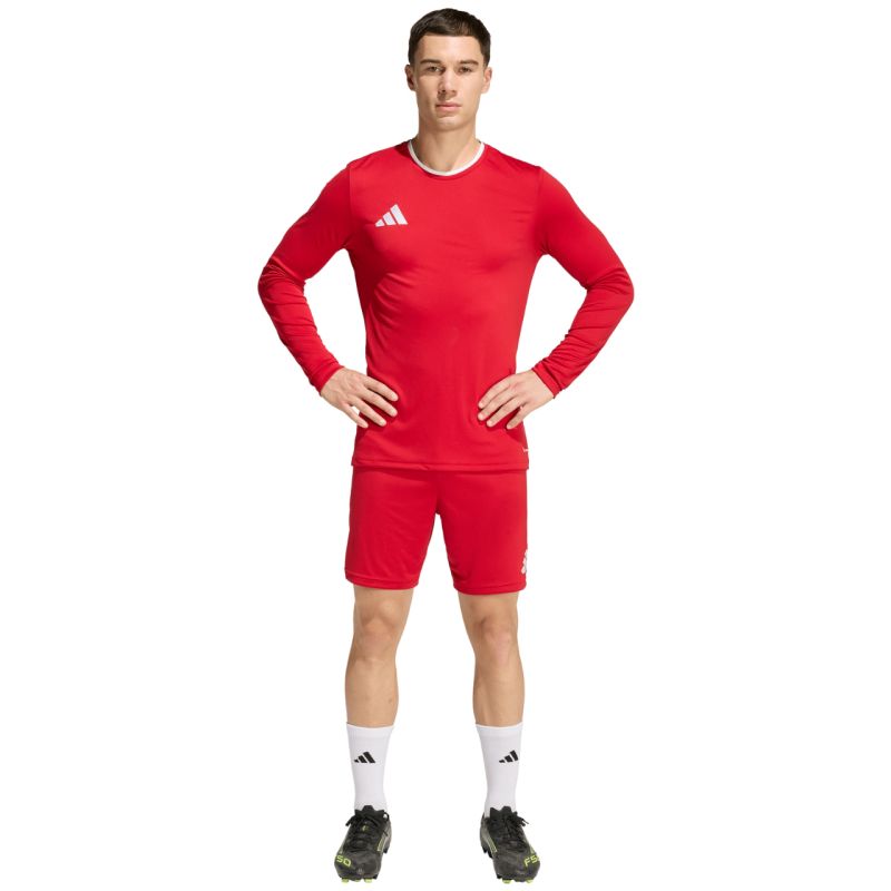 Adidas Entrada 26 Long Sleeve Jersey Men's T-Shirt Red piros férfi póló KF5847