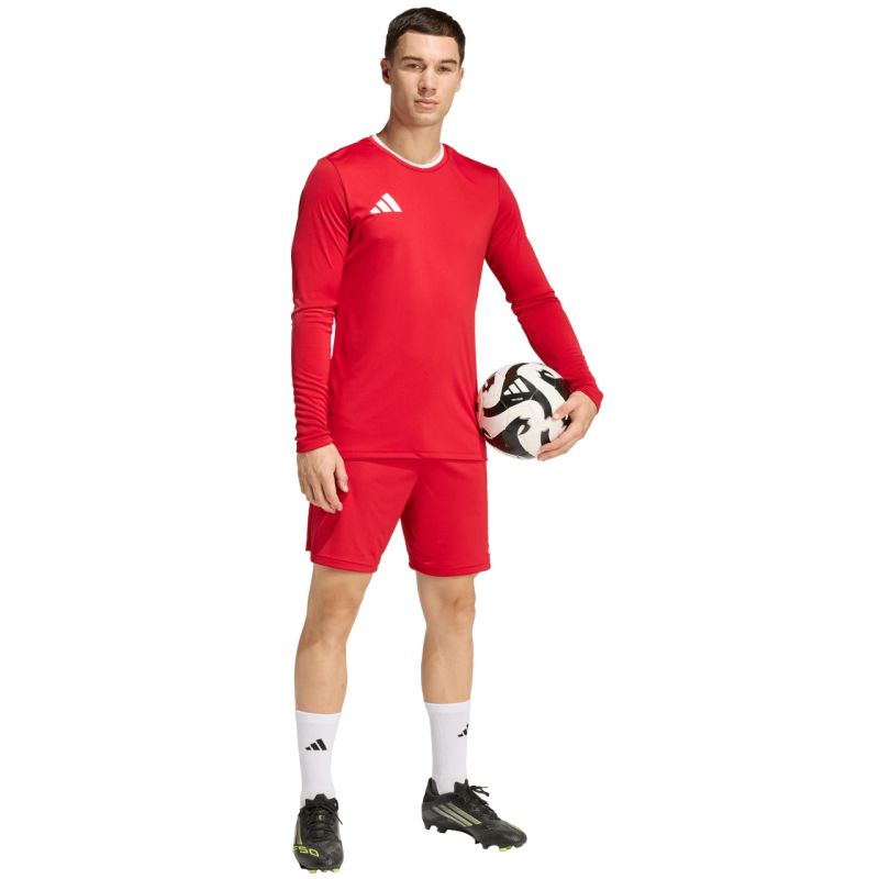 Adidas Entrada 26 Long Sleeve Jersey Men's T-Shirt Red piros férfi póló KF5847