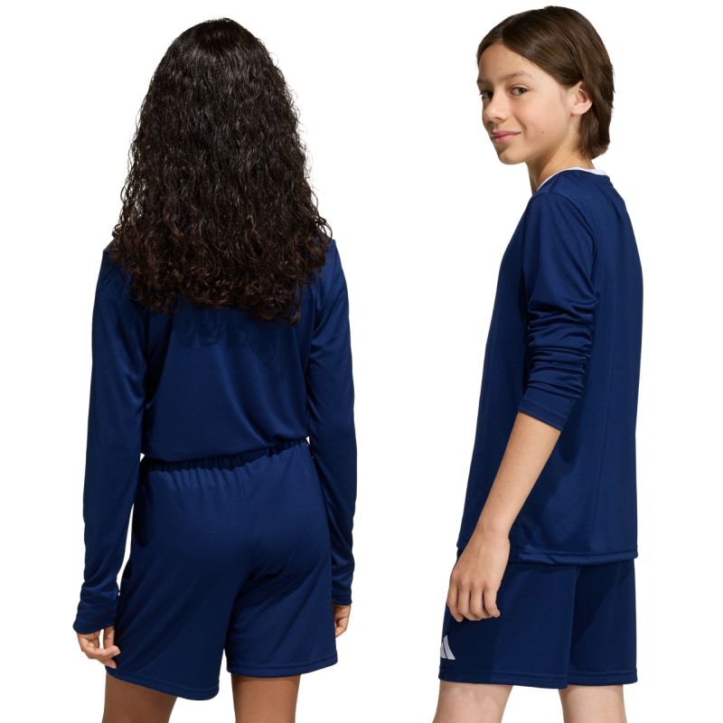 Adidas Entrada 26 Long Sleeve Jersey Navy kék gyerek póló KF5877