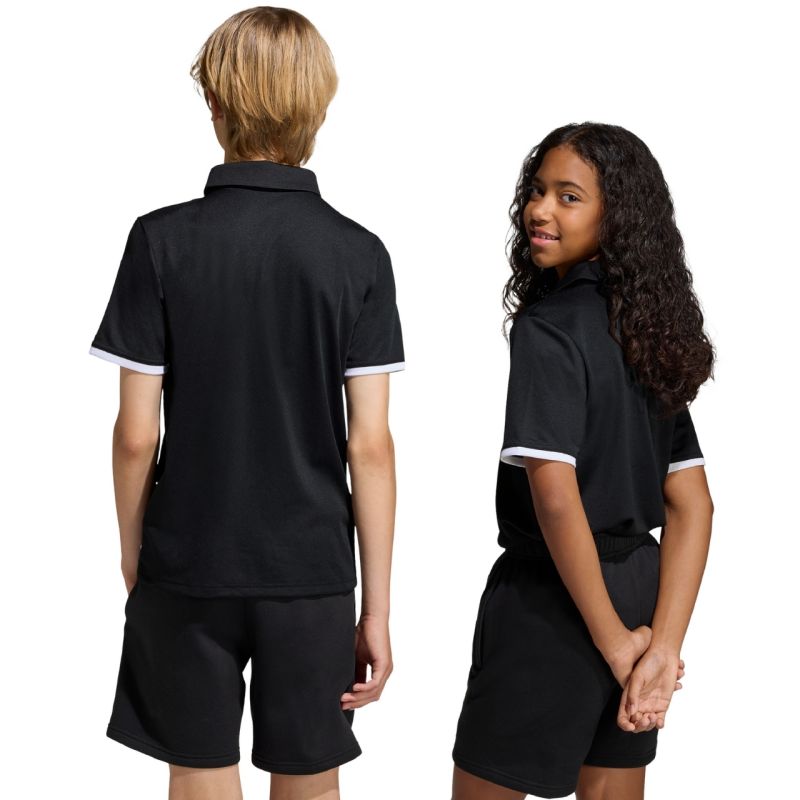 adidas Entrada 26 póló Kids T-Shirt fekete gyerek galléros póló JZ6629