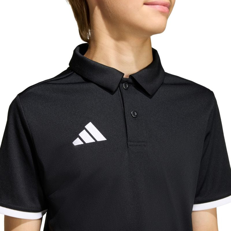 adidas Entrada 26 póló Kids T-Shirt fekete gyerek galléros póló JZ6629