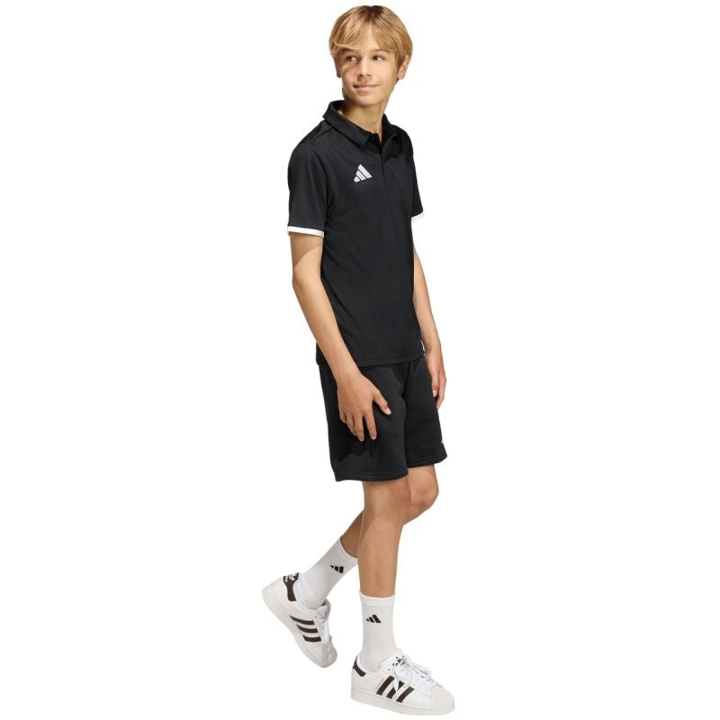 adidas Entrada 26 póló Kids T-Shirt fekete gyerek galléros póló JZ6629