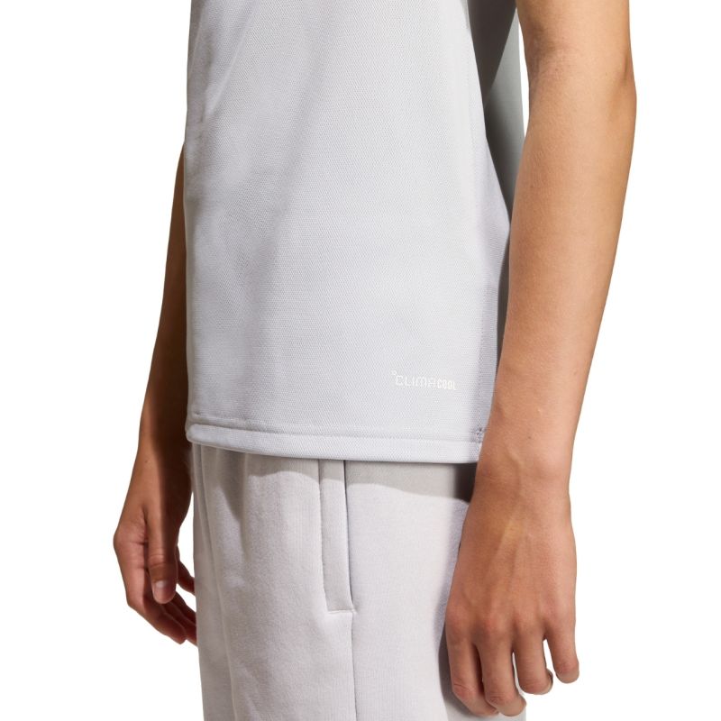 adidas Entrada 26 póló Light Kids' T-Shirt szürke gyerek galléros póló JZ6628