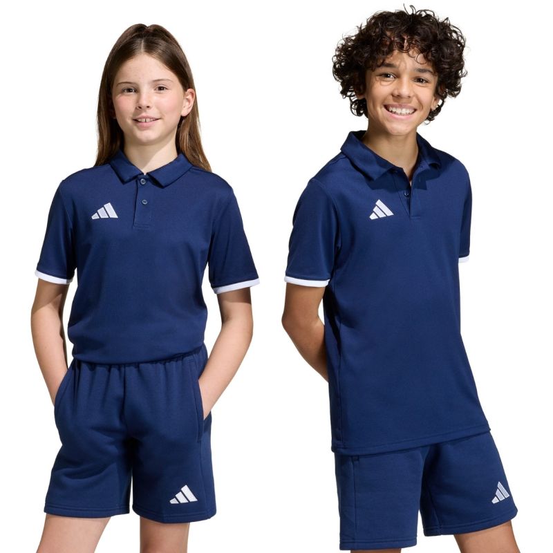 adidas Entrada 26 póló Navy Kids' T-shirt kék gyerek galléros póló JZ6627