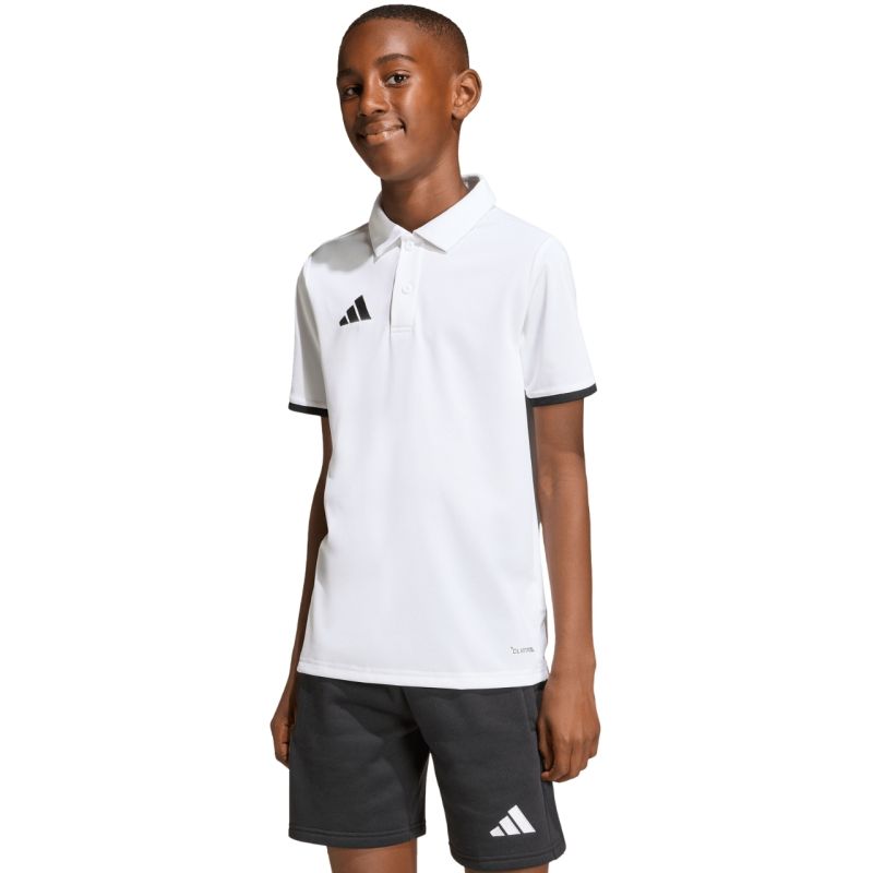 adidas Entrada 26 póló T-shirt for kids fehér gyerek galléros póló JZ6624