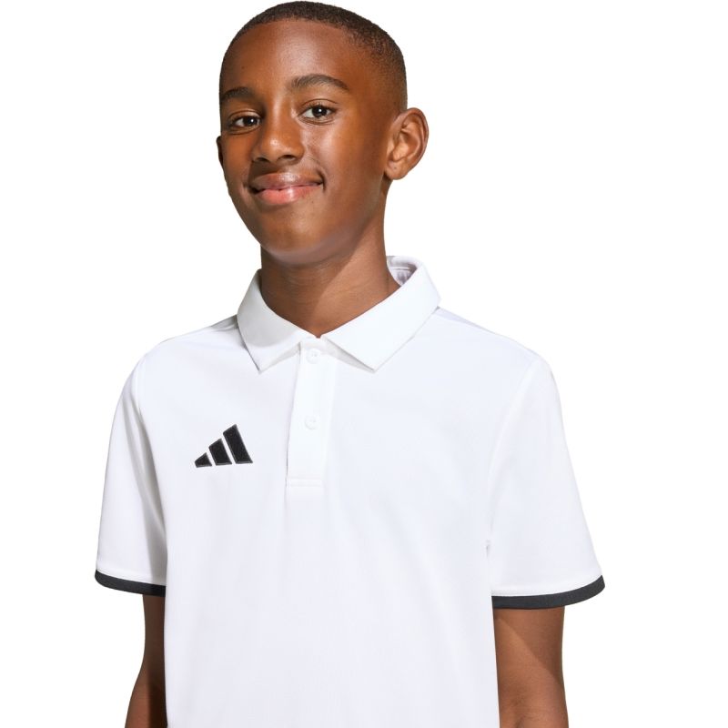 adidas Entrada 26 póló T-shirt for kids fehér gyerek galléros póló JZ6624