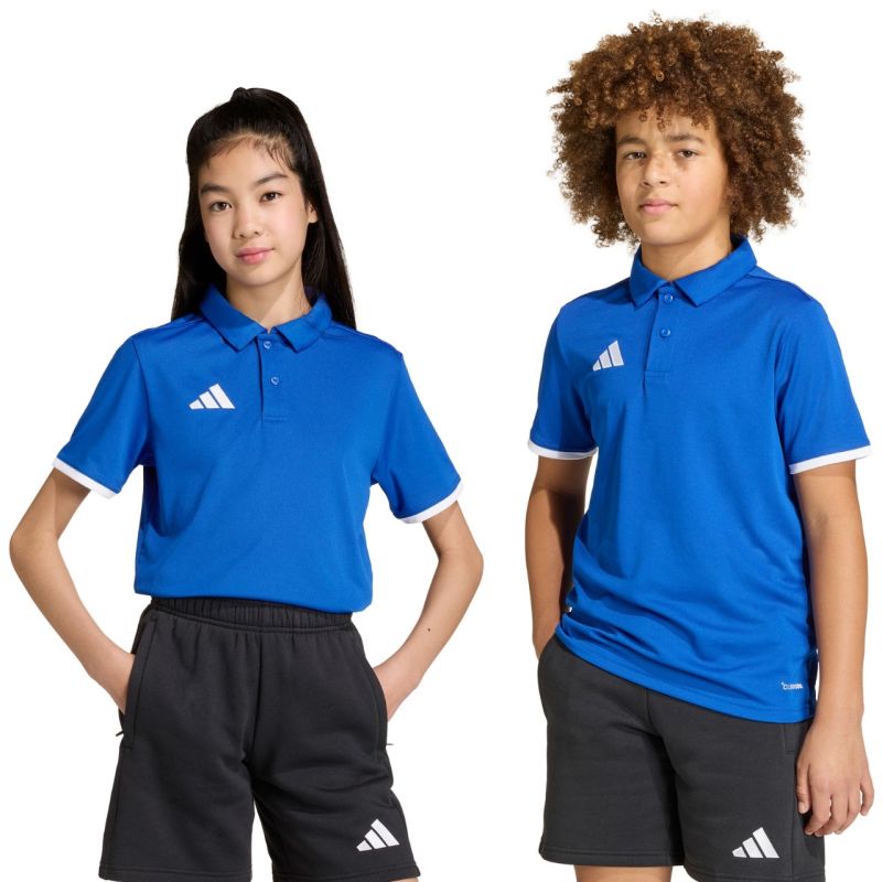 adidas Entrada 26 póló T-shirt for kids kék gyerek galléros póló JZ6625