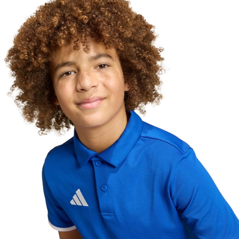 adidas Entrada 26 póló T-shirt for kids kék gyerek galléros póló JZ6625