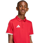 adidas Entrada 26 póló T-shirt for kids piros gyerek galléros póló JZ6626