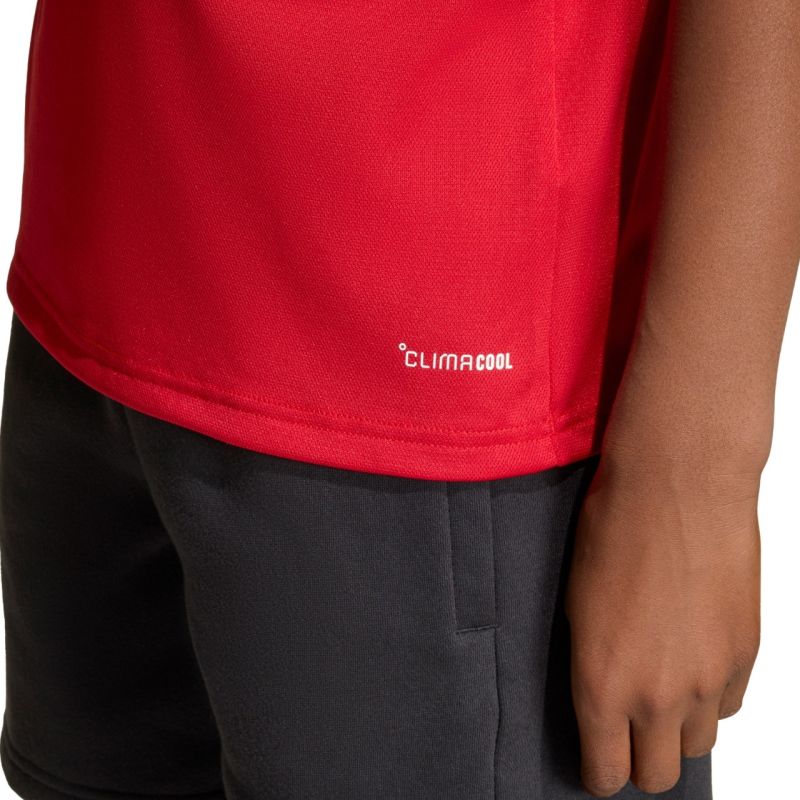 adidas Entrada 26 póló T-shirt for kids piros gyerek galléros póló JZ6626