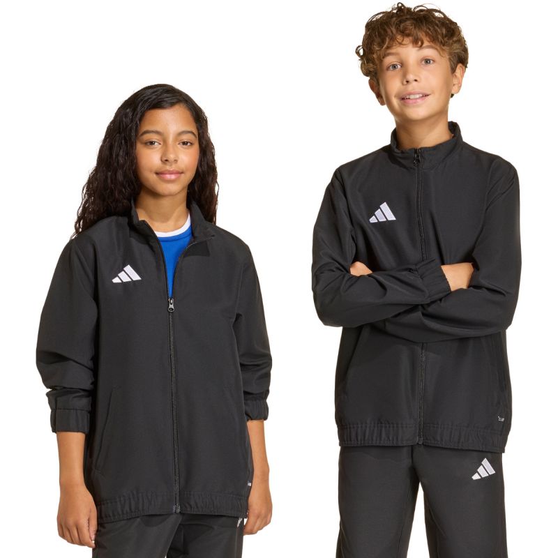 Adidas Entrada 26 Presentation Kids' Black Sweatshirt fekete gyerek pulóver JZ6614
