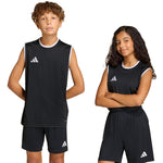 Adidas Entrada 26 Sleeveless Jersey Kids' Black fekete gyerek póló KB3933