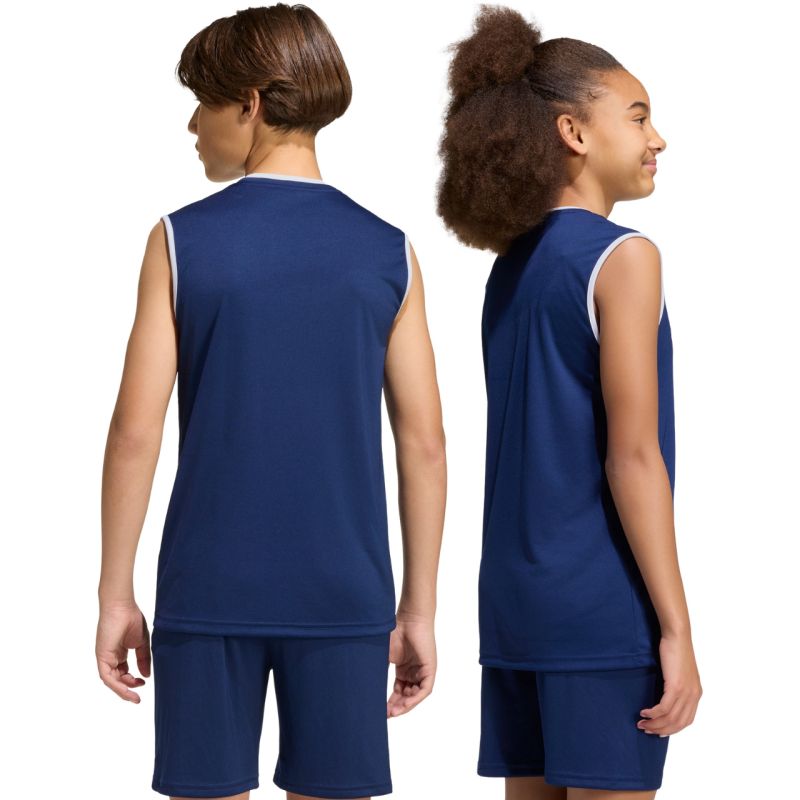 Adidas Entrada 26 Sleeveless Jersey Kids' gyerek póló, sötétkék