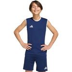 Adidas Entrada 26 Sleeveless Jersey Kids' gyerek póló, sötétkék