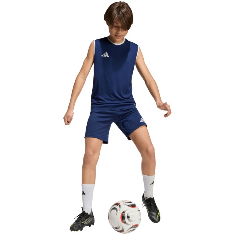 Adidas Entrada 26 Sleeveless Jersey Kids' gyerek póló, sötétkék