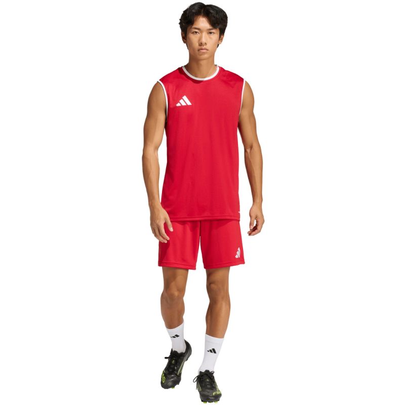 Adidas Entrada 26 Sleeveless Jersey Men's T-Shirt Red piros férfi póló