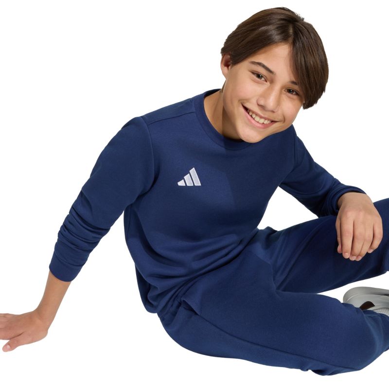 adidas Entrada 26 Sweat Top for kids, navy blue gyerek pulóver JZ6552