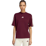 Adidas Essentials 3-Stripes Boyfriend Women’s T-Shirt női póló, bordó