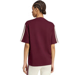 Adidas Essentials 3-Stripes Boyfriend Women’s T-Shirt női póló, bordó