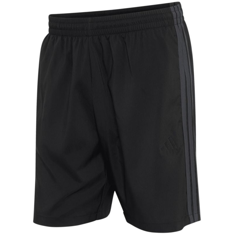 Adidas Essentials 3-Stripes Chelsea Lite Woven férfi rövidnadrág, fekete