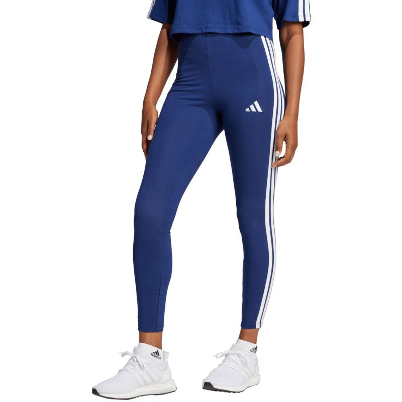 Adidas Essentials 3-Stripes Cotton Women's Dark Blue 2xs női leggings JE0067