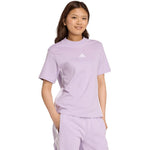 adidas Essentials 3-Stripes Cotton Women's T-Shirt Light Purple női JX7619
