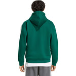 Adidas Essentials 3-Stripes Fleece Full-Zip Hoodie férfi kapucnis pulóver, zöld