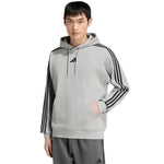 Adidas Essentials 3-Stripes French Terry Hoodie férfi kapucnis pulóver, szürke