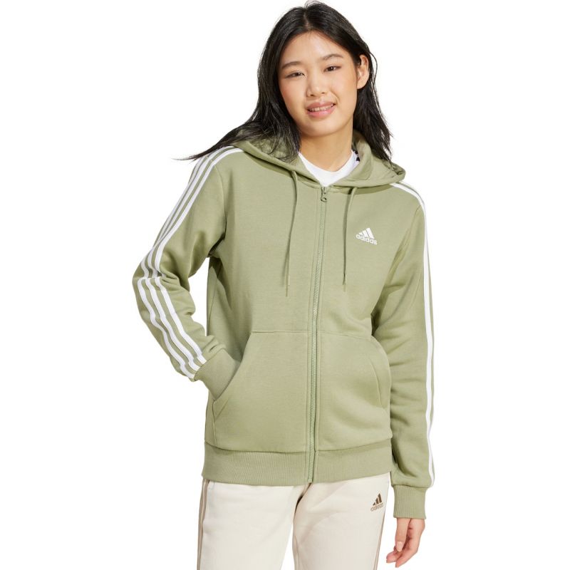 adidas Essentials 3-Stripes Full-Zip Fleece Sweatshirt W JP2352 Pulóver - Sportmania.hu