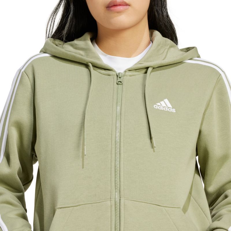 adidas Essentials 3-Stripes Full-Zip Fleece Sweatshirt W JP2352 Pulóver - Sportmania.hu