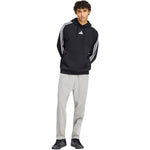 Adidas Essentials 3-Stripes Single Jersey Tapered Open Hem férfi nadrág, szürke