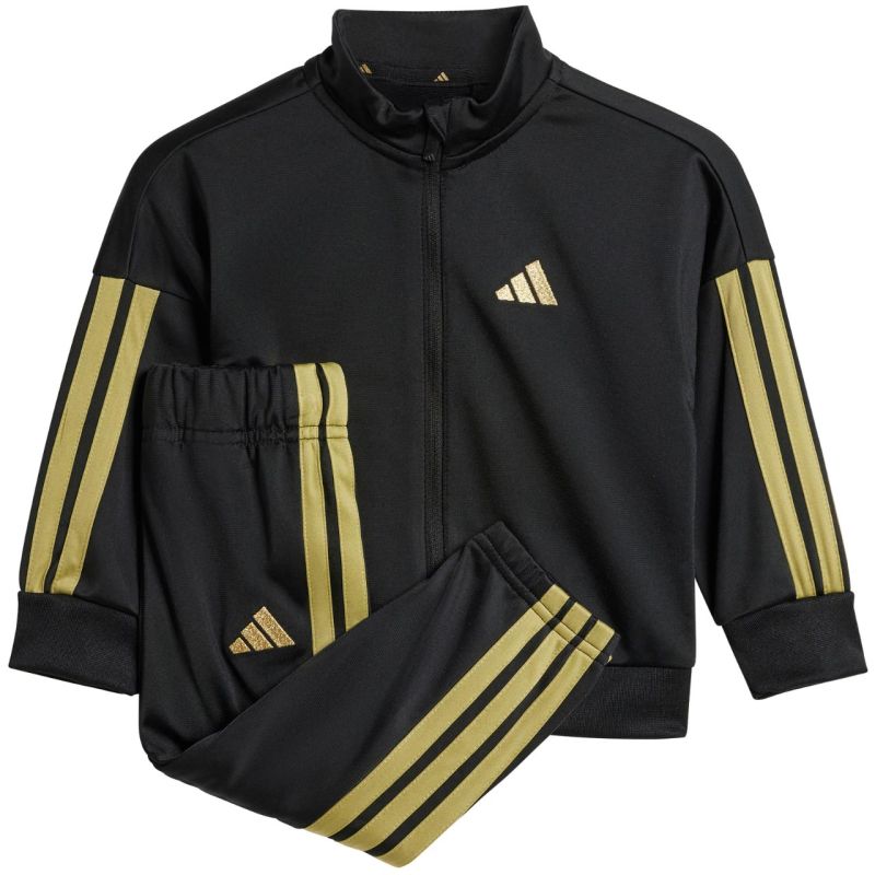 adidas Essentials Climacool Kids Tracksuit Black and Gold gyerek JC8857
