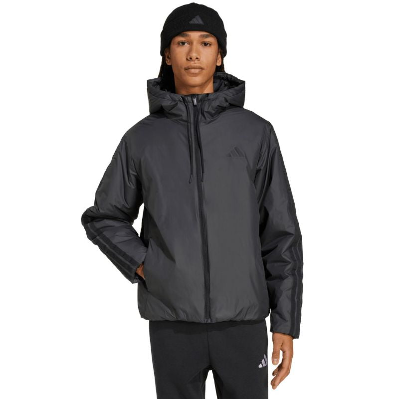 adidas Essentials Climawarm 3 Stripes Insulated Hooded M KB8149 jacket kabát - Sportmania.hu