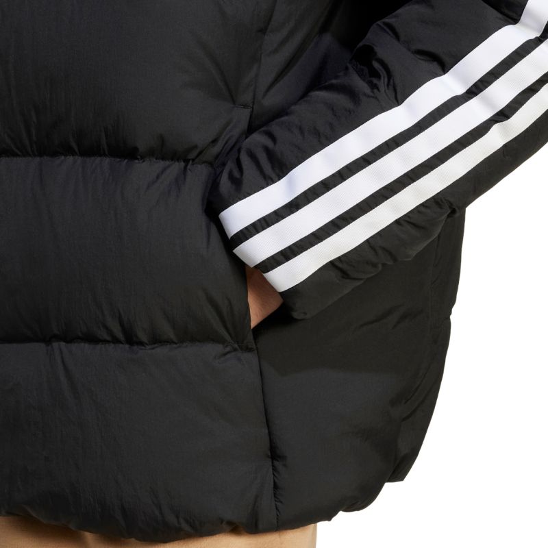 adidas Essentials Climawarm 3 Stripes Puffer Down Hooded Kabát férfi JM4165