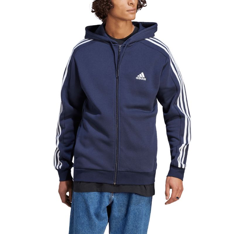 adidas Essentials Fleece 3-Stripes Full-Zip Jr Sweatshirt IJ6478 Pulóver - Sportmania.hu
